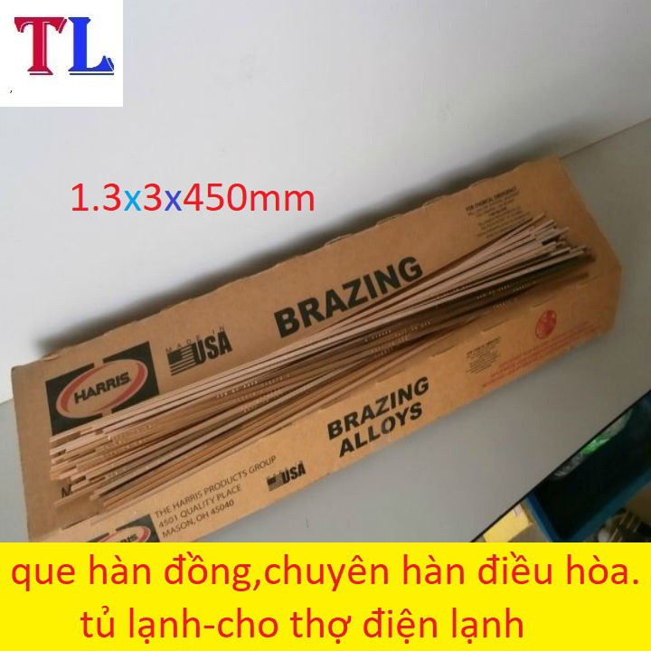que hàn đồng mỹ chuyên hàn ống đồng điều hòa - 10 que hàn oxi,gió đá,khò gas