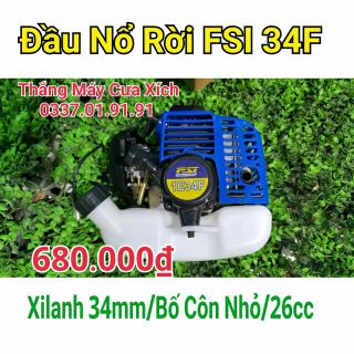 Đầu nổ rời Komasu 34f xilanh 34mm 26cc - Thắng máy cưa xích