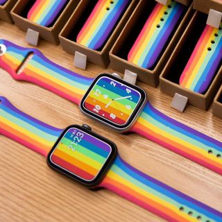 [Ảnh thật shop tự chụp] dây apple watch màu cầu vồng siêu hot