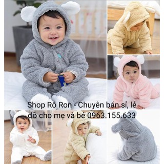BODY LÔNG CỪU TRẦN BÔNG TAI GẤU CHO BÉ