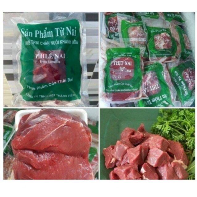 1Kg Thịt nai phi lê loại 1 đóng khay