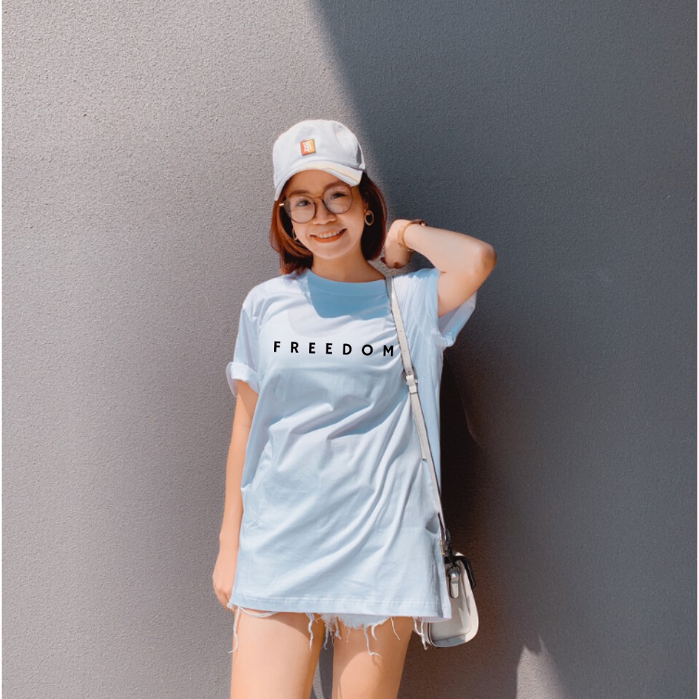[IN CHỮ -SS21] Áo thun tay lỡ form rộng Unisex (Freesize) In chữ đơn giản, chất liệu thun co giãn 4 chiều