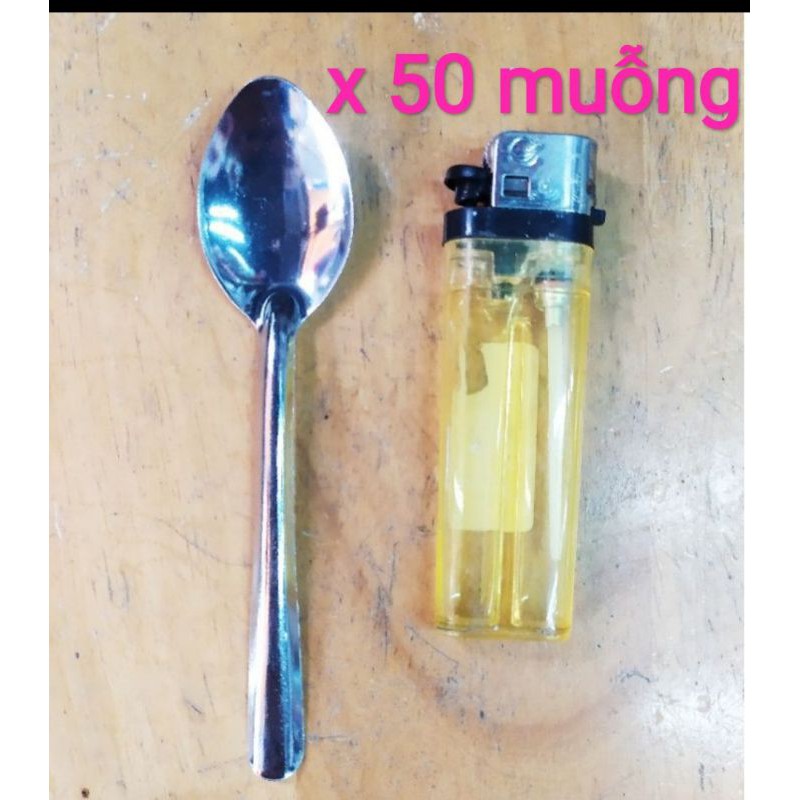 combo 50 muỗng thìa nhỏ dùng cafe nóng, ăn trứng, cho bé uống nước