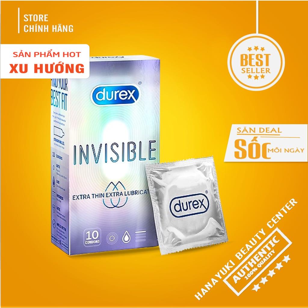 - 1 cái Bao cao su siêu mỏng vô hình Durex Invisible tăng khoái cảm chân thật nhất - (1 cái)