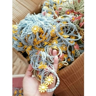 DÂY THUN BUỘC TÓC HOA CÚC NHIỀU MÀU