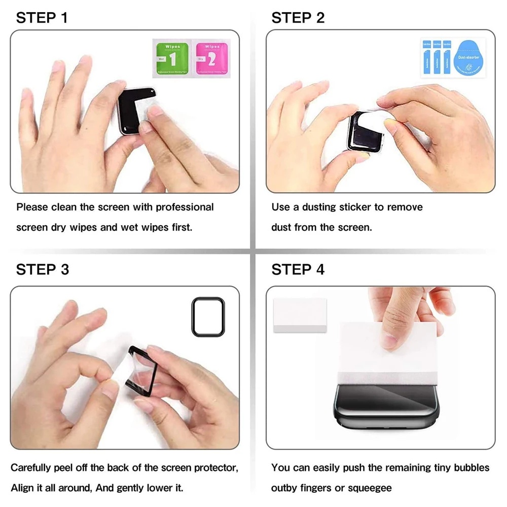 Kính Cường Lực Bảo Vệ Màn Hình Đồng Hồ Apple Watch 7 6 SE 5 40mm 44mm 38mm 42mm iWatch Series 1/2/3/4/6/7