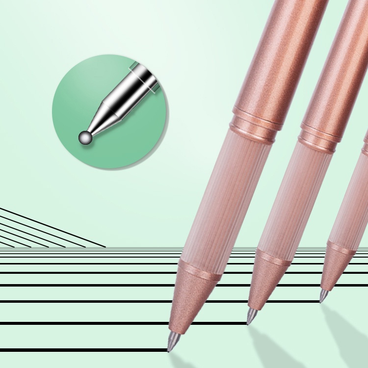 Bút Bi Mực Đen Ngòi 0.5mm Cho Học Sinh