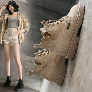 Giày bốt da lộn nữ cá tính siêu chất MBS351 - Seun Shoes