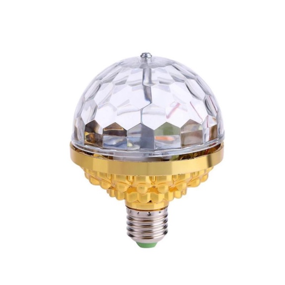 Đèn Led xoay 7 màu , Đèn Quẩy Bar Mini tặng kèm đuôi đèn có công tắc