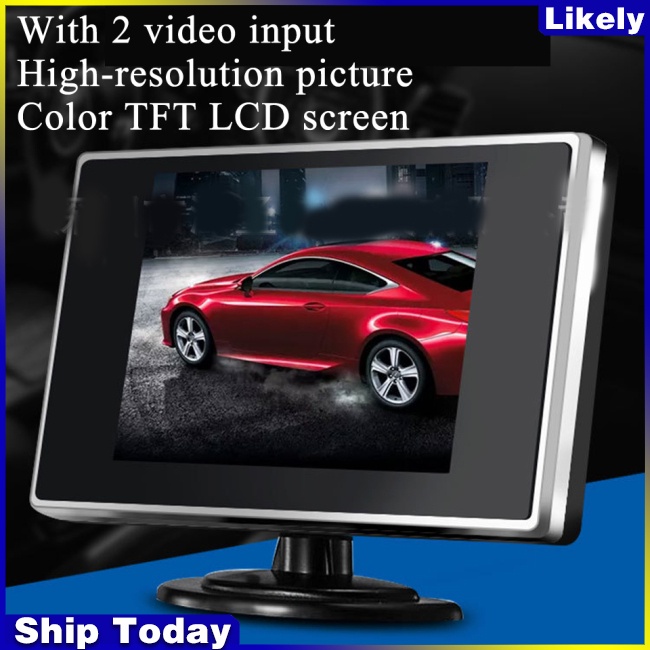 Màn Hình LCD TFT 3.5 Inch Hỗ Trợ Đỗ Xe Hơi