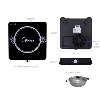 (CHÍNH HÃNG) Bếp Từ Đơn Mini Midea MI-K1917EFR