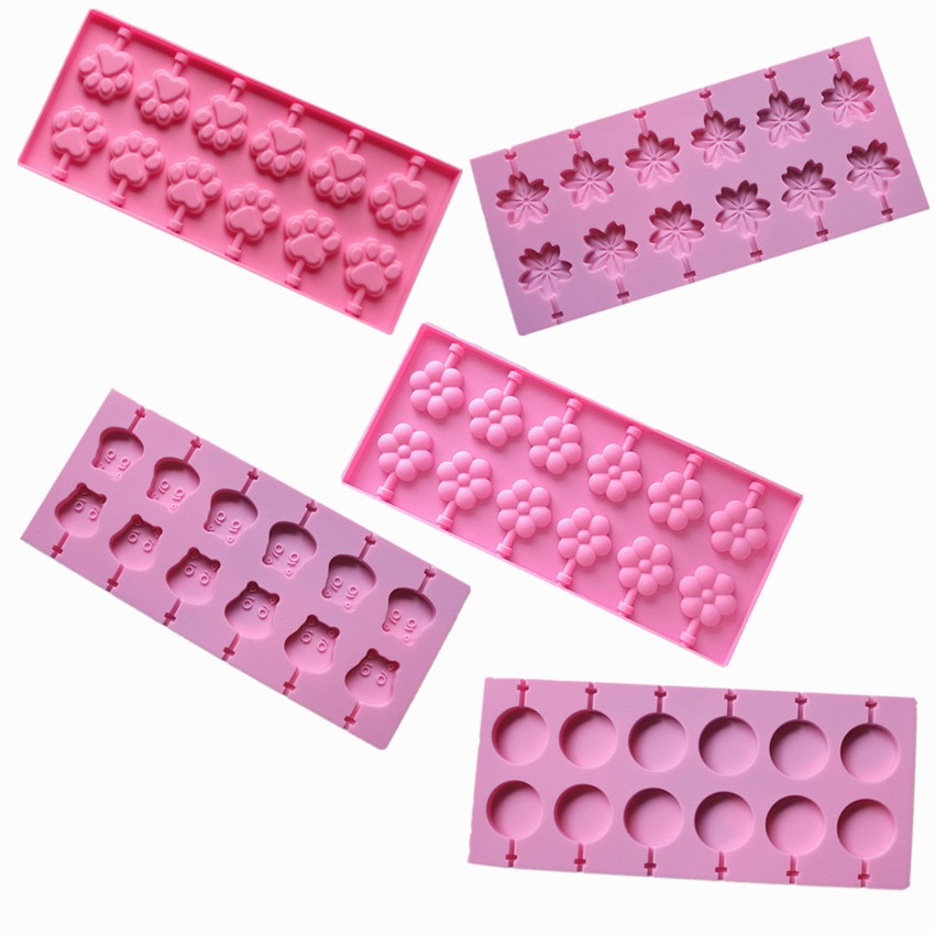 Khuôn silicon làm kẹo mút .