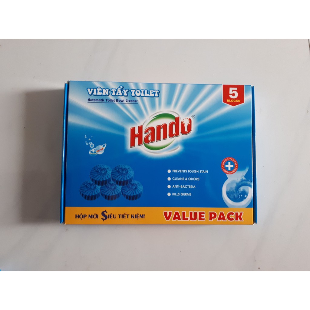 Viên tẩy sạch và làm thơm xanh Hando 5 viên Value Pack