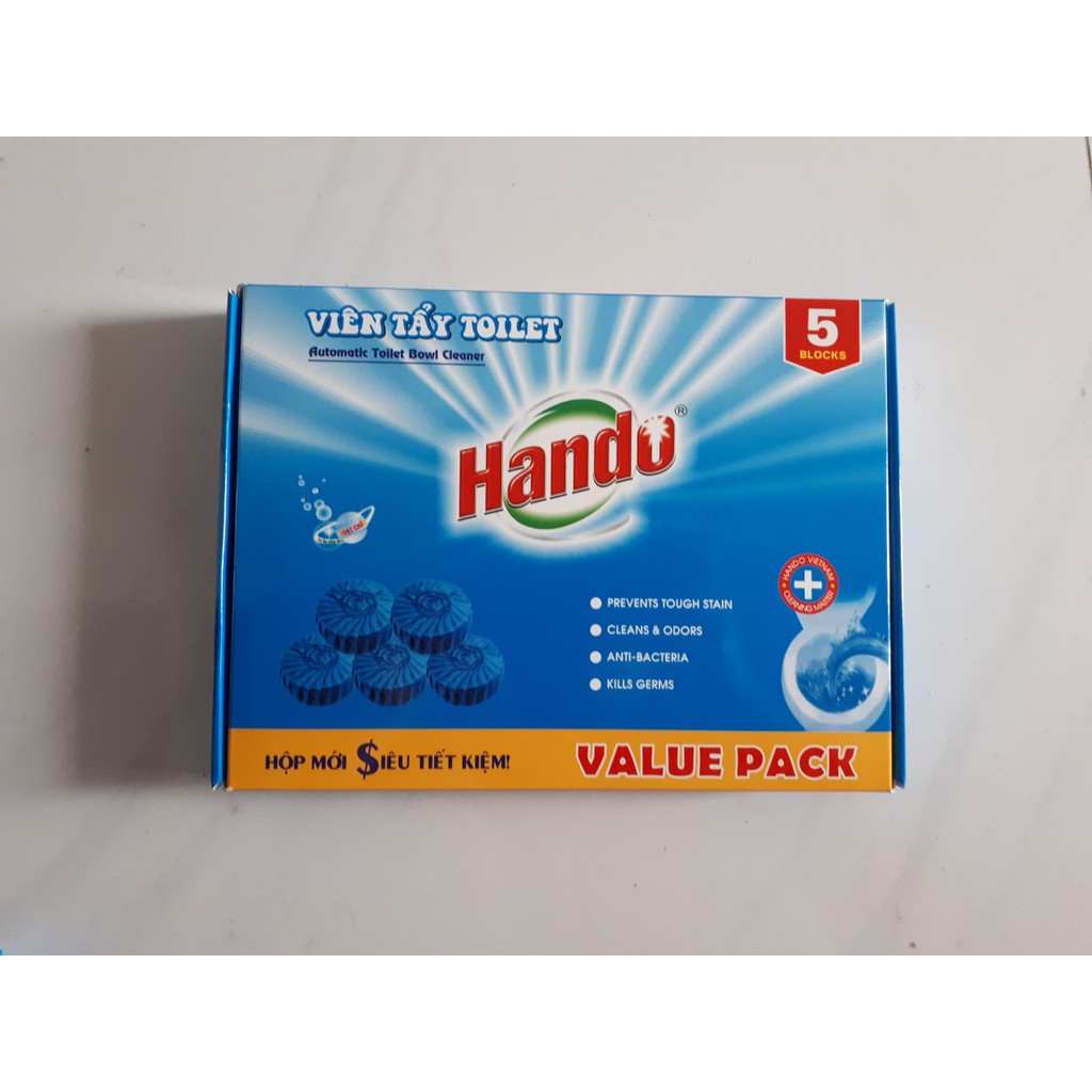 Viên tẩy sạch và làm thơm xanh Hando 5 viên Value Pack