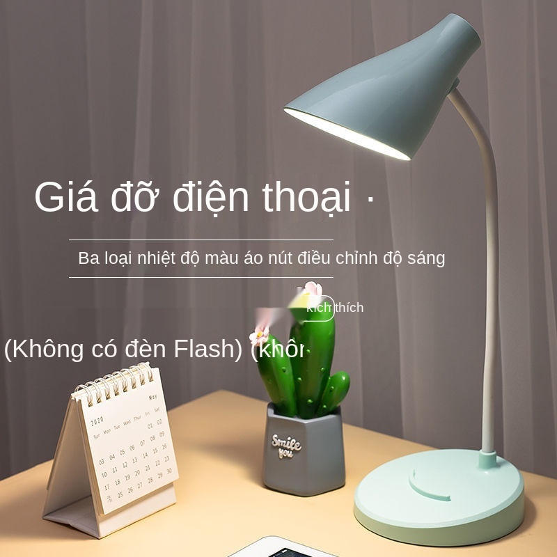 đèn bàn ký túc xá phòng ngủ đầu giường ấm USB có thể gập lại văn đọc sách LED bảo vệ mắt học