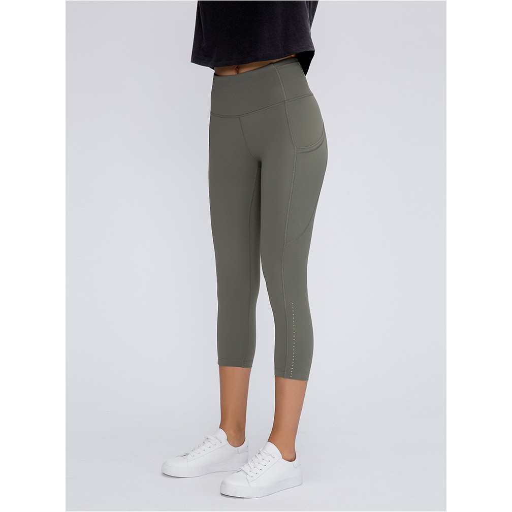 Quần tập Lululemon Fast & Free Tight dáng ngố - Quần tập thể thao Lulu không logo