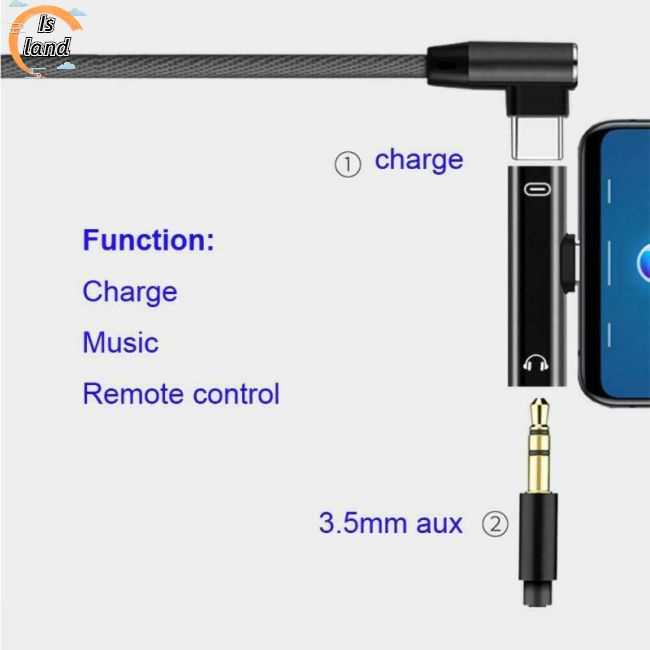 Cáp Chuyển Đổi Âm Thanh Type C USB C Sang Jack Cắm 3.5mm Chuyên Dụng