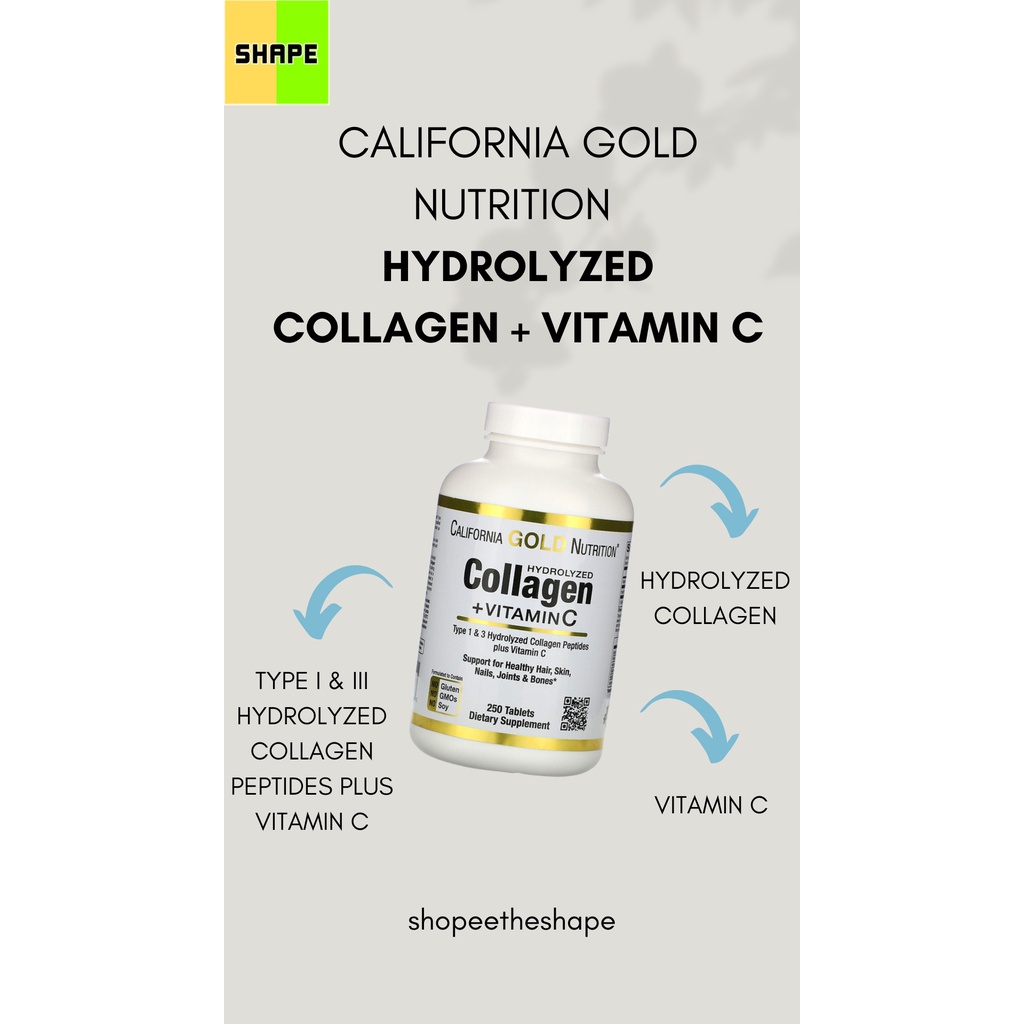 Viên Collagen California Gold Nutrition Hydrolyzed Collagen Peptides
