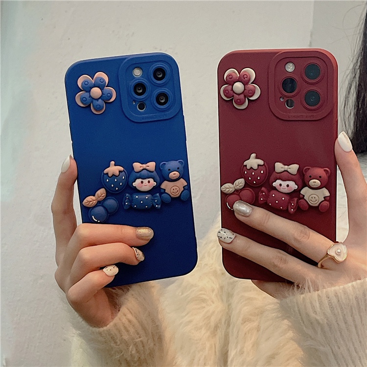 Ốp điện thoại silicon hình hoa dễ thương thích hợp cho iphone 11 12 13 pro max 12 13 mini x xs max xr 6 6s 7 8 plus