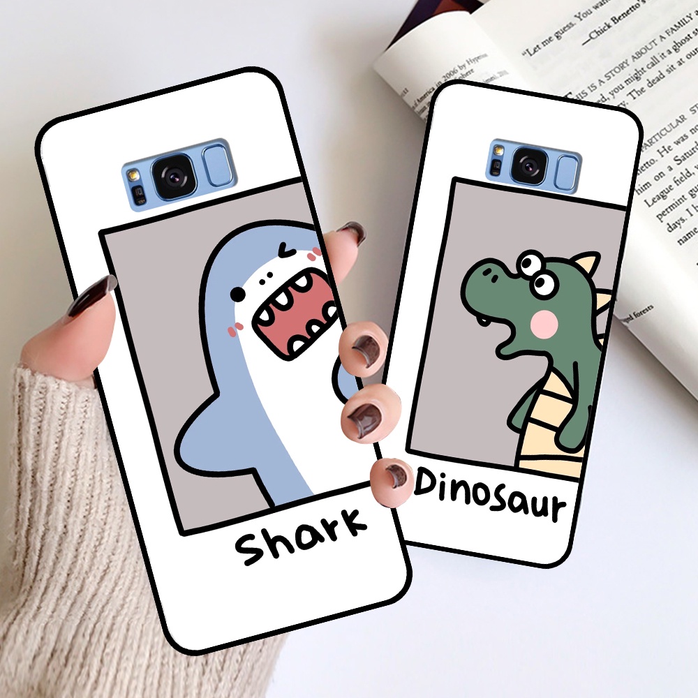 Ốp lưng Samsung S8 / S8 Plus / S8+ in hình cá mập, khủng long dễ thương, cute
