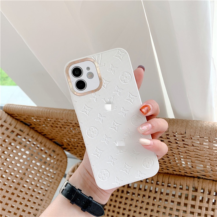 Ốp lưng iphone in hình LV mạ viền camera sang trọng 7plus 8plus X Xs max 11 11promax 12 12pro 12promax 13 13pro 13promax