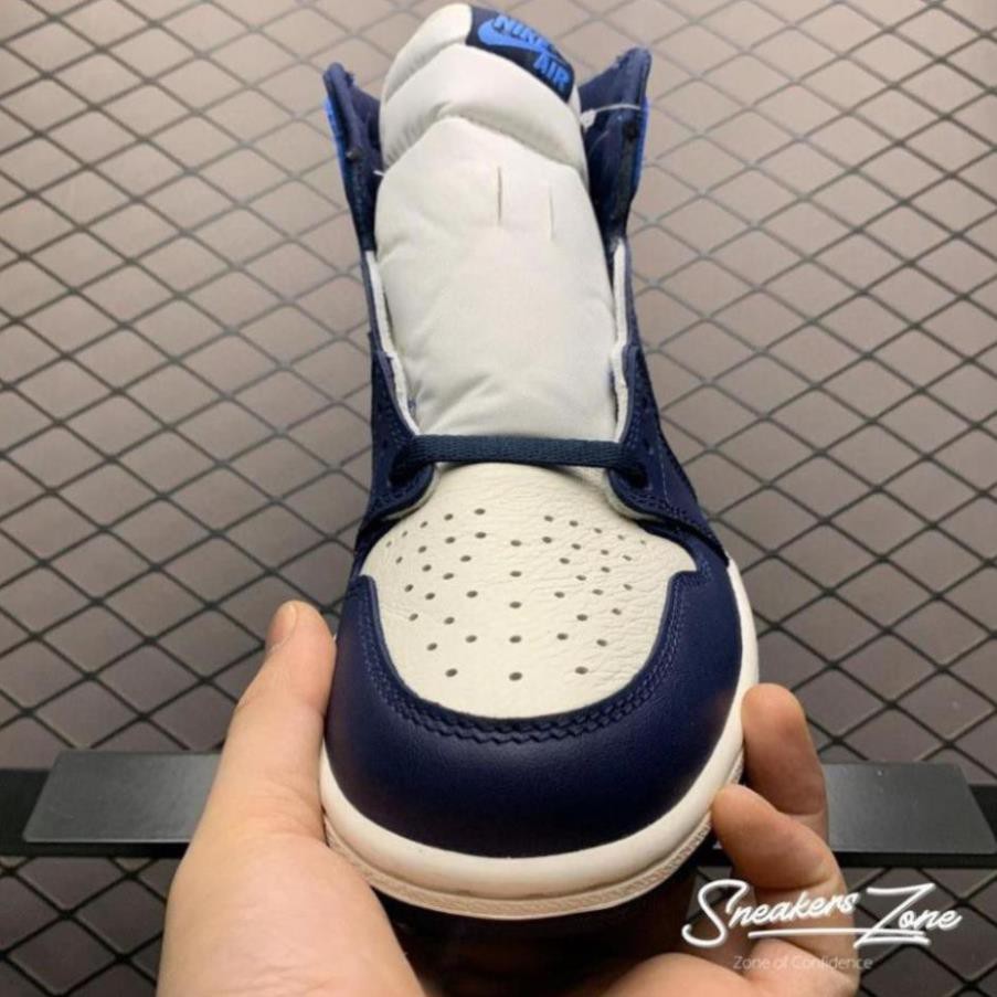 (FREESHIP+HỘP+QUÀ) Giày thể thao AIR JORDAN 1 Retro High Obsidian UNC xanh than gót xanh dương cao cổ cực đẹp | BigBuy360 - bigbuy360.vn