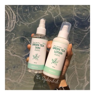 SIDMOOL - Toner và Sữa dưỡng ẩm Well Being Green Tea Skin and Lotion
