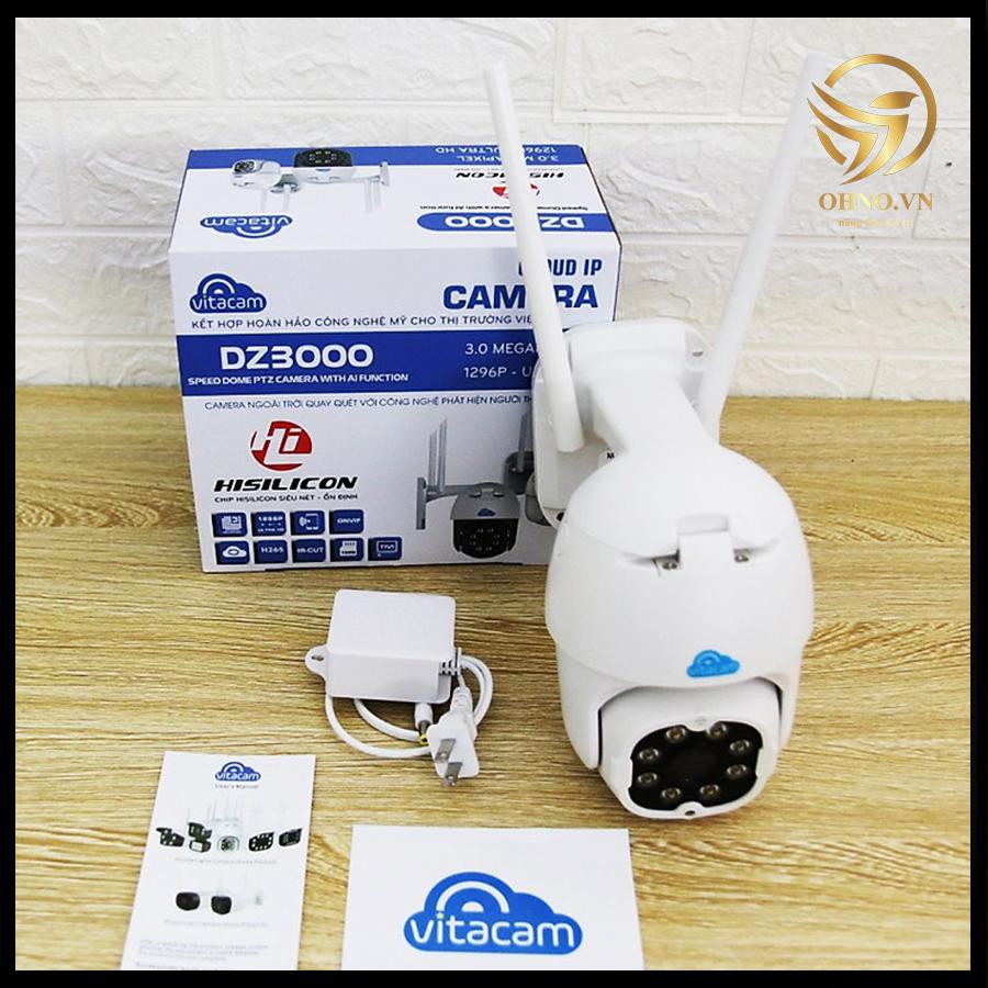 Camera IP Wifi ngoài trời Vitacam DZ3000 giám sát an ninh 3.0 MPX – OHNO Việt Nam