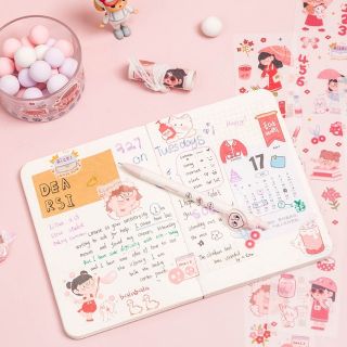 Dây washi sticker Strawberry Girl