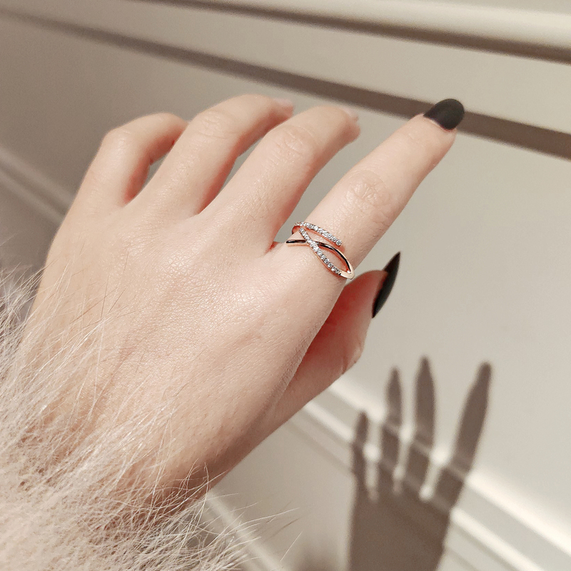 Nhẫn Đeo Tay Kim Loại Phong Cách Hàn Quốc Cho Nữ