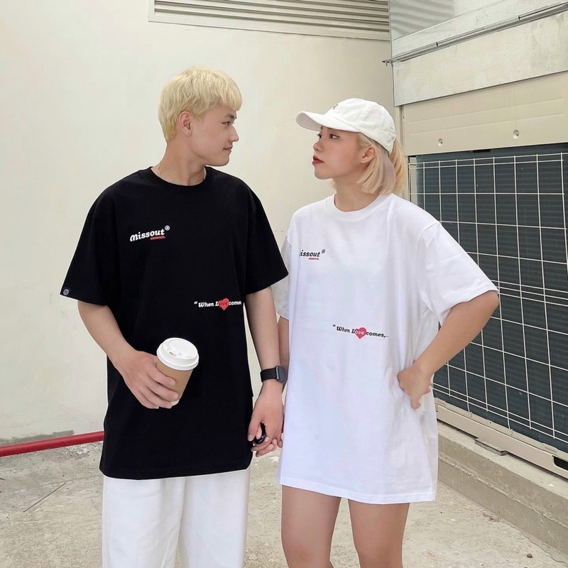 Áo thun unisex nam nữ missout áo đôi phong cách couple hàng cao cấp