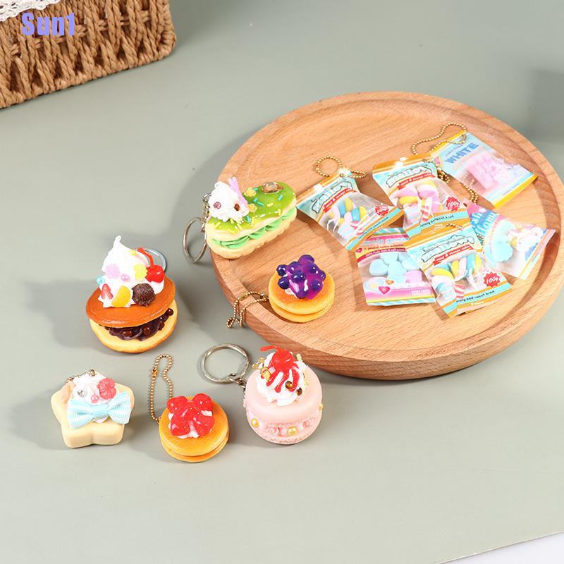 Móc Khóa Hình Bắp Rang Bơ handmade
