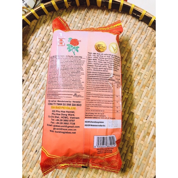 Bán/buôn sỉ Hủ tiếu dai-hủ tiếu khô hàng xuất khẩu loại đặc biệt gói 500g