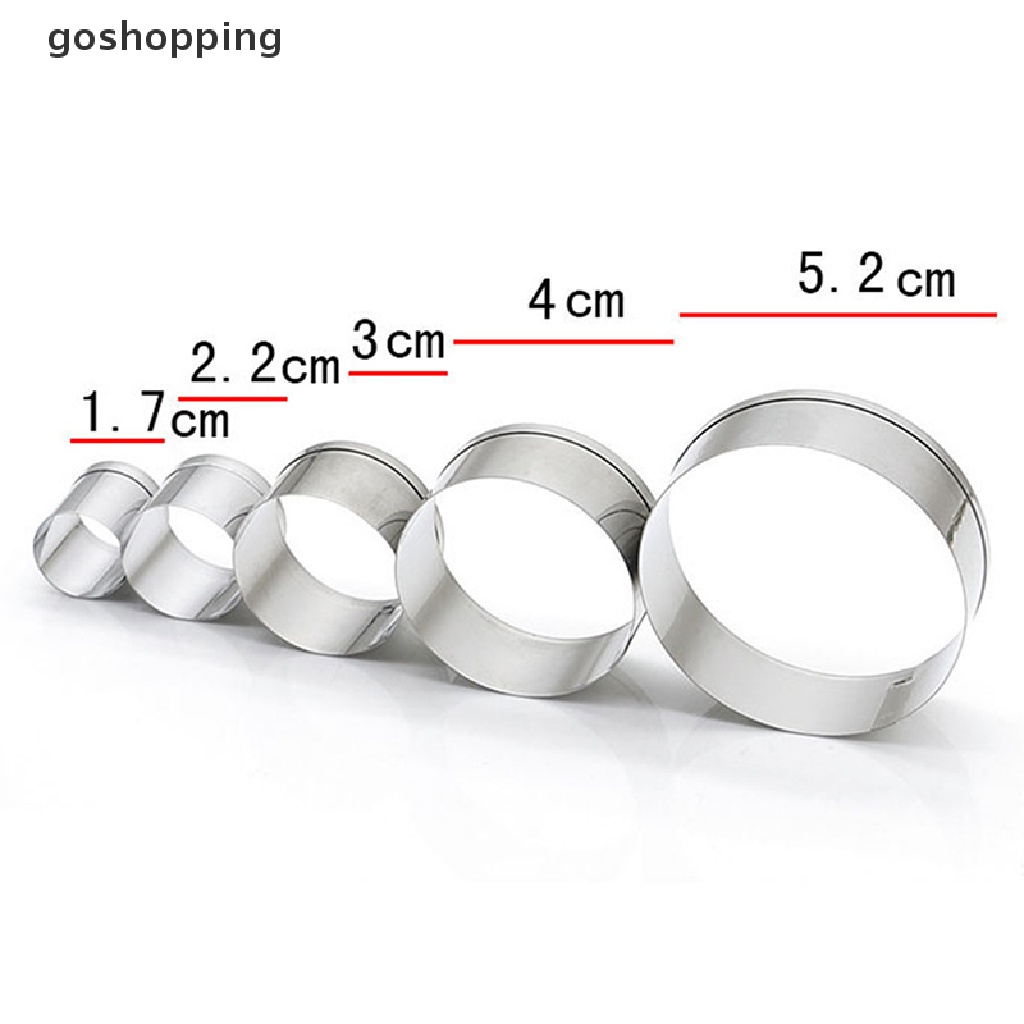 Bộ 5 Khuôn Cắt Đất Sét Tròn Bằng Gốm Polymer DIY