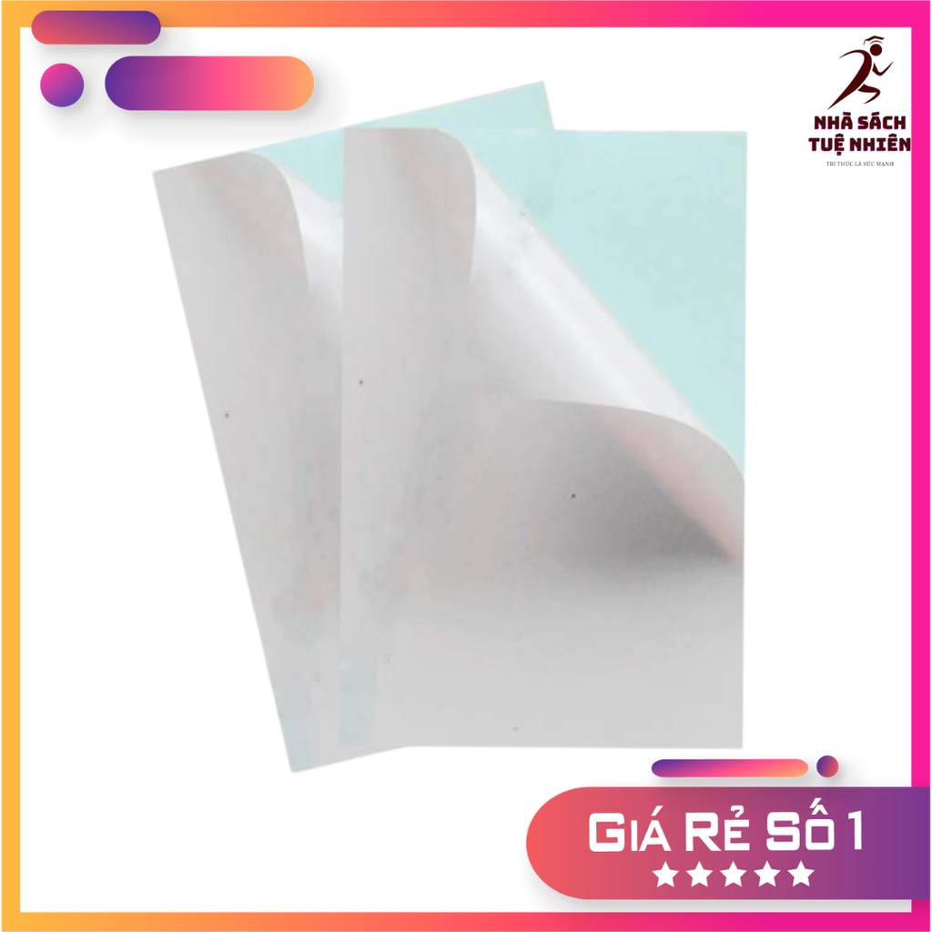 Giấy decal A4 đế xanh giấy in mã vạch A4 tem in mã vạch A4 100 tờ/xấp