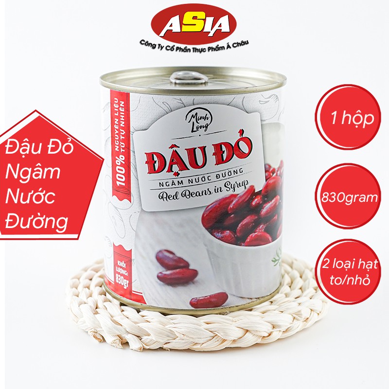 Chè Đậu Đỏ Đóng Lon Asia Home 830 gram