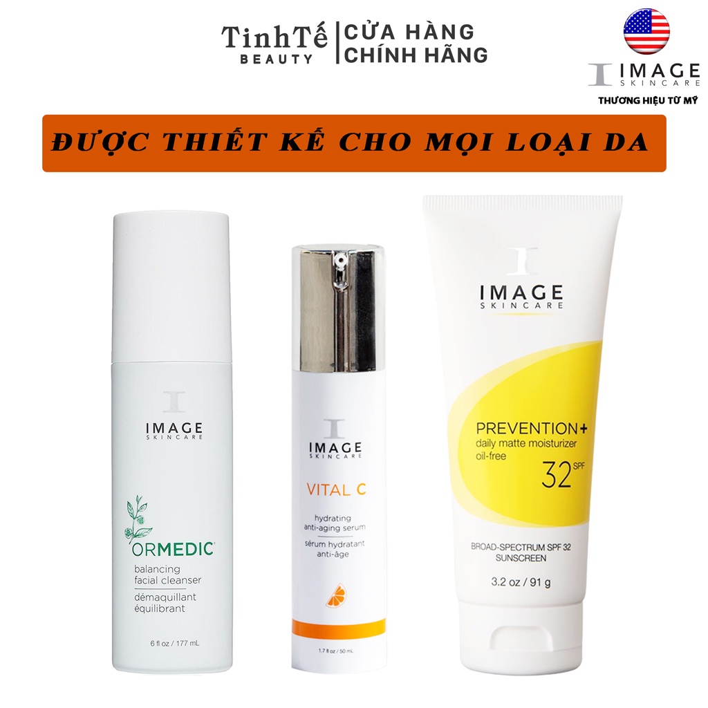 Bộ 3 sản phẩm chăm sóc da cơ bản Image Skincare dành cho mọi loại da