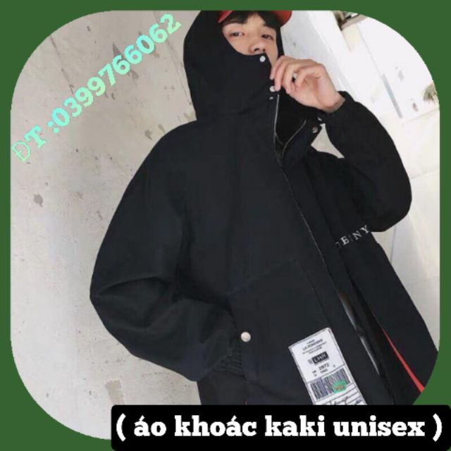 𝗡𝗘𝗪 𝗔𝗥𝗥𝗜𝗩𝗔𝗟 áo khoác kaki unisex túi hộp ️ (video+ảnh thật) A82