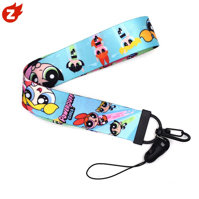 Set 1 Dây Đeo Thẻ ID / Vòng Đeo Tay Họa Tiết Powerpuff Girls