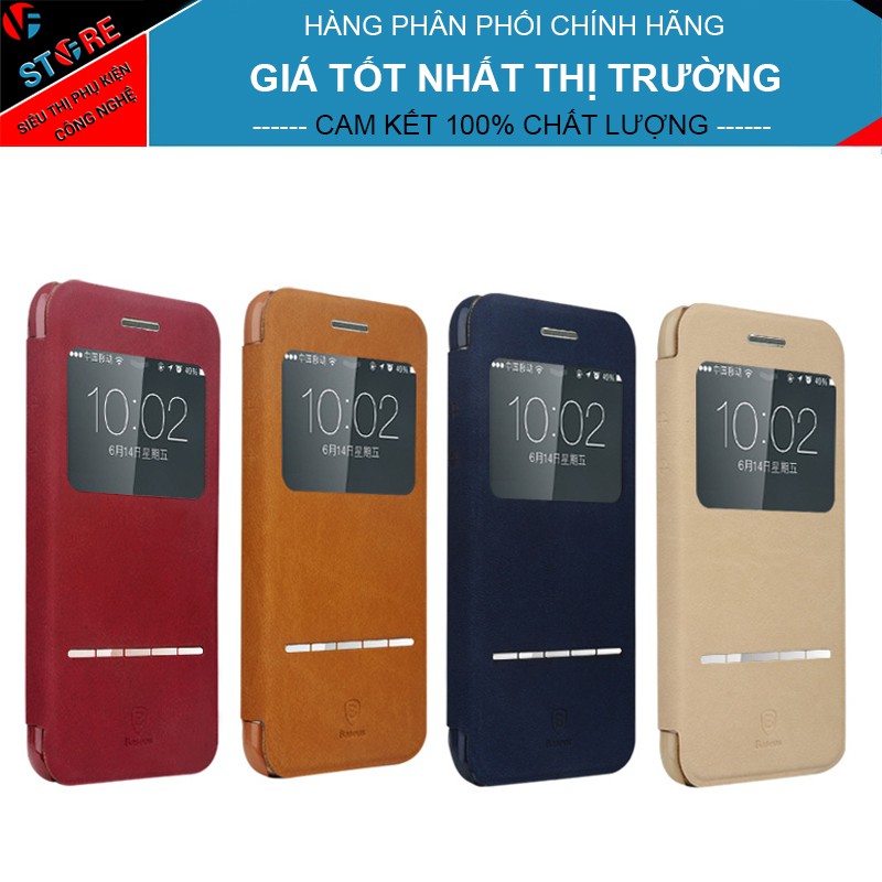 Bao da Baseus Terse Iphone 6/6S/6S plus da PU cao cấp, kiểu Flip