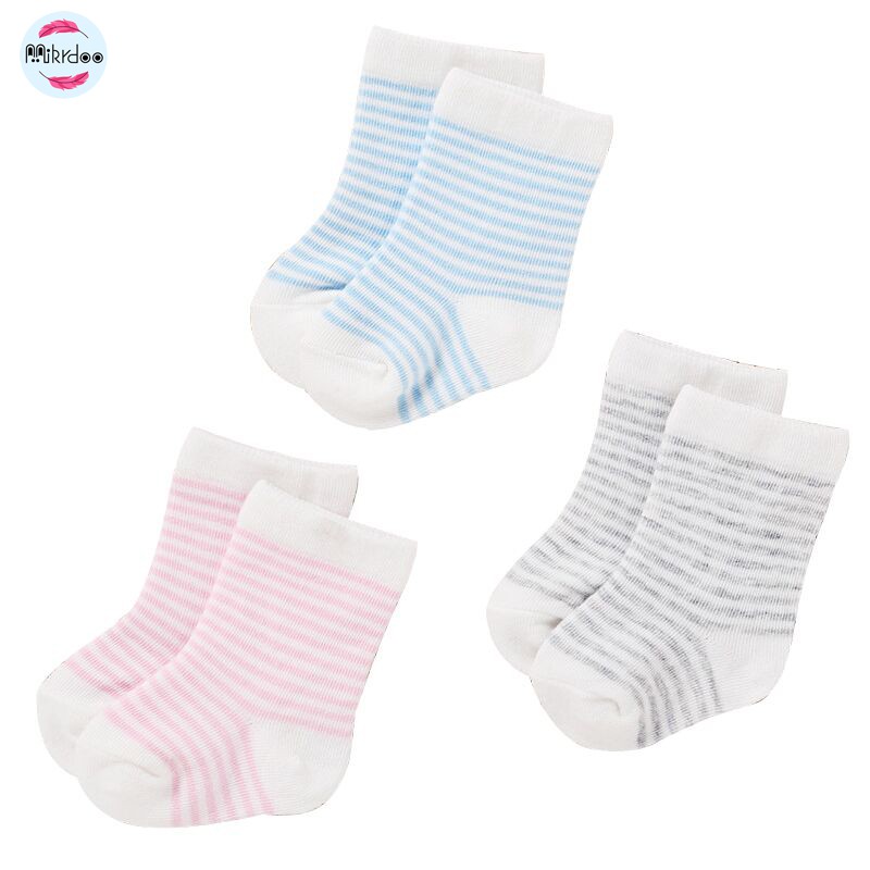 Vớ Mikrdoo Chất Liệu Cotton Thoáng Khí Mềm Mại Cho Bé 0-6 Tuổi (8-16cm)