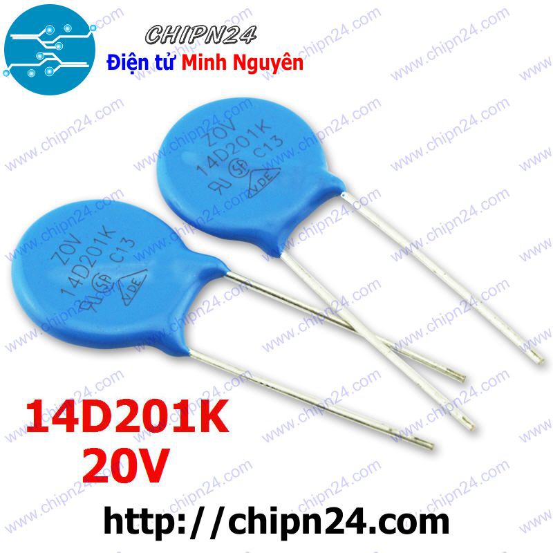 [5 CON] Tụ chống sét Varistor 14D201K 14D 200V