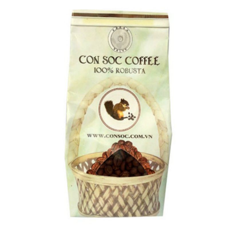 Cà Phê Con Sóc Arabica/ Espresso Dạng Hạt Gói 200G