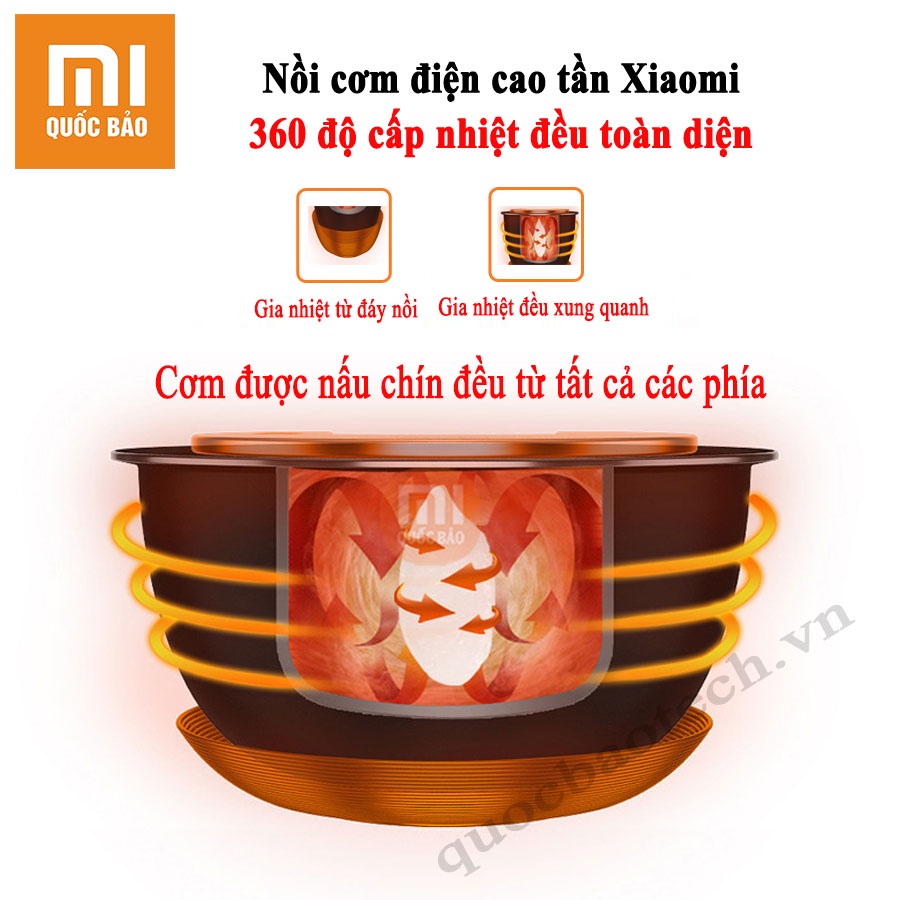 Nồi cơm điện cao tần Xiaomi 3L/ 4L- Mi IH Rice Cooker-  Kết nối App Mihome