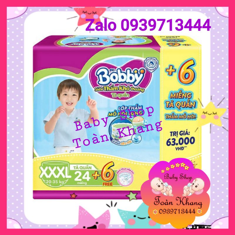 TẶNG THÊM 6 MIẾNGTÃ QUẦN BOBBY BIG SIZE XXXL24+6