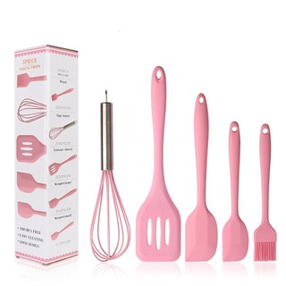 Bộ dụng cụ làm bánh 5 món silicone /Bộ đồ dùng nhà bếp 5 món bằng silicon