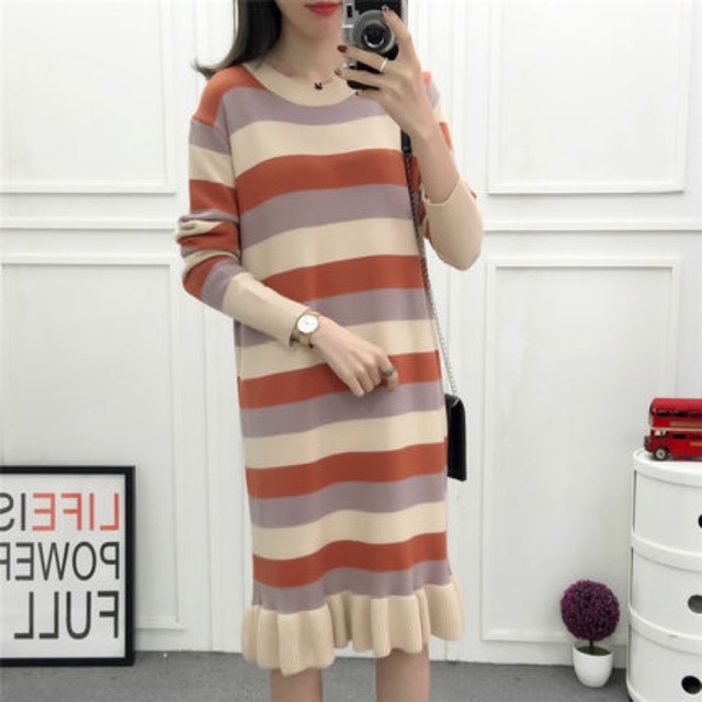 Váy len kẻ đuôi cá (2 màu)/ Hàng về sau 10-15 ngày/Đăng kèm ảnh thật khách feedback ⭐️ | BigBuy360 - bigbuy360.vn
