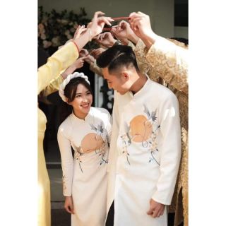 Áo dài cặp cho cô dâu, chú rể