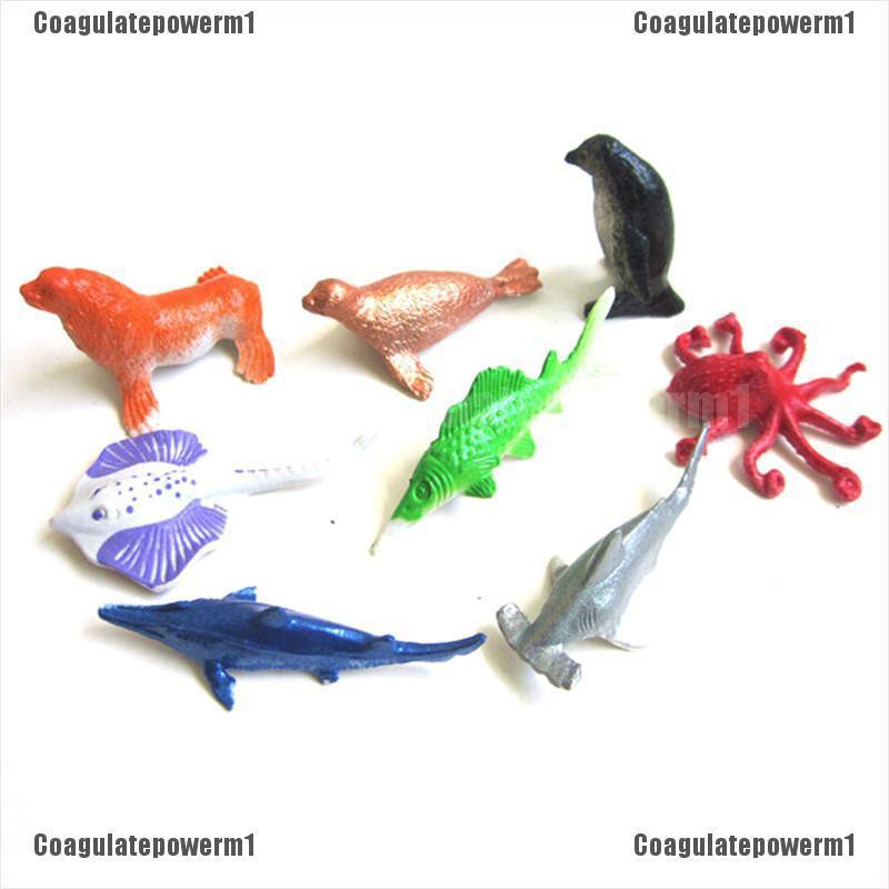 Bộ 8 mô hình đồ chơi bằng nhựa hình các loài động vật cho trẻ