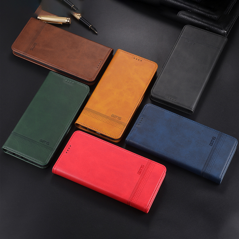 Bao da điện thoại nắp lật kèm ví phong cách retro cao cấp thích hợp cho IPHONE 11PRO XS MAX XR 8 I7 6S PLUS